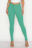 COLORS SUPER-STRETCH WOMEN'S SKINNY JEANS HIGH WAISTED: KHAKI / XL