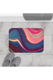 Blue Berry Abstract Bath Mat