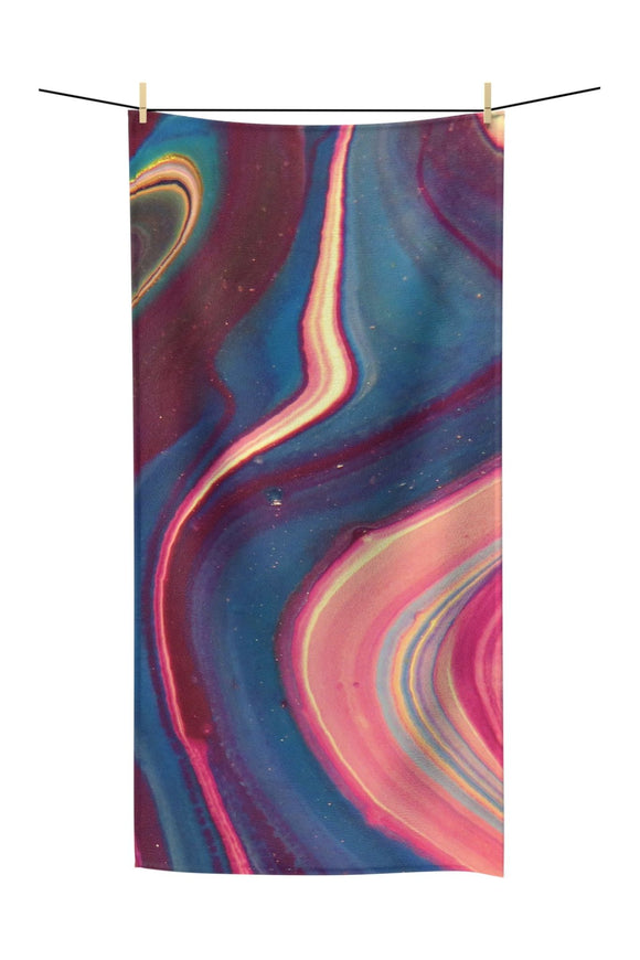 Blue Berry Abstract Polycotton Towel