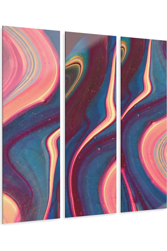Blue Berry Abstract Acrylic Prints (Triptych)