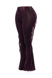 Fringe detailed pants: DENIM / L