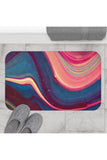 Blue Berry Abstract Bath Mat