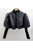 Cropped Puffer: Black
