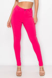 COLORS SUPER-STRETCH WOMEN'S SKINNY JEANS HIGH WAISTED: KHAKI / 2XL