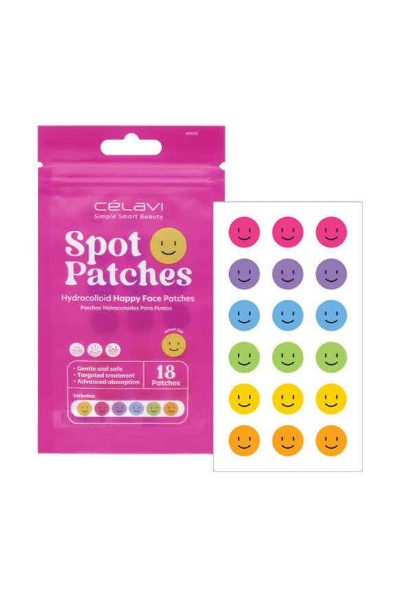 Celavi AP019 18pc Hydrocolloid Happy Acne Spot Patches - 12