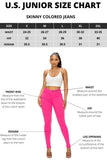 COLORS SUPER-STRETCH WOMEN'S SKINNY JEANS HIGH WAISTED: KHAKI / L